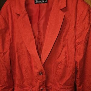 Red Suit with Capri pants